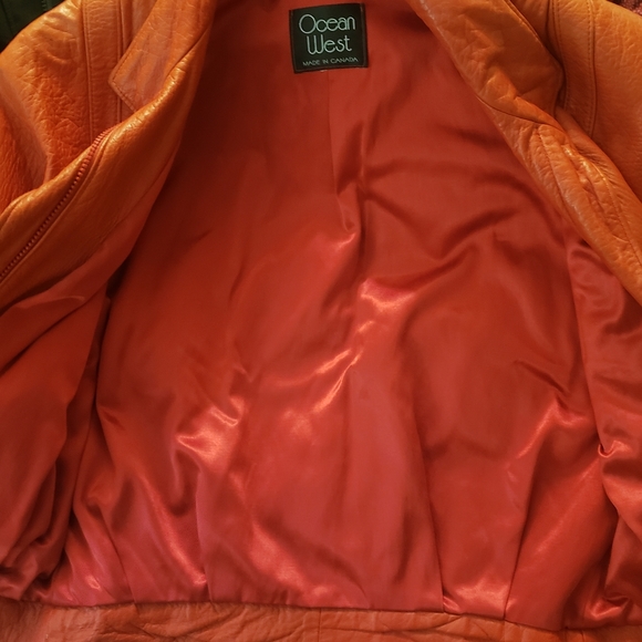 Vintage Red Leather Jacket - Picture 6 of 11